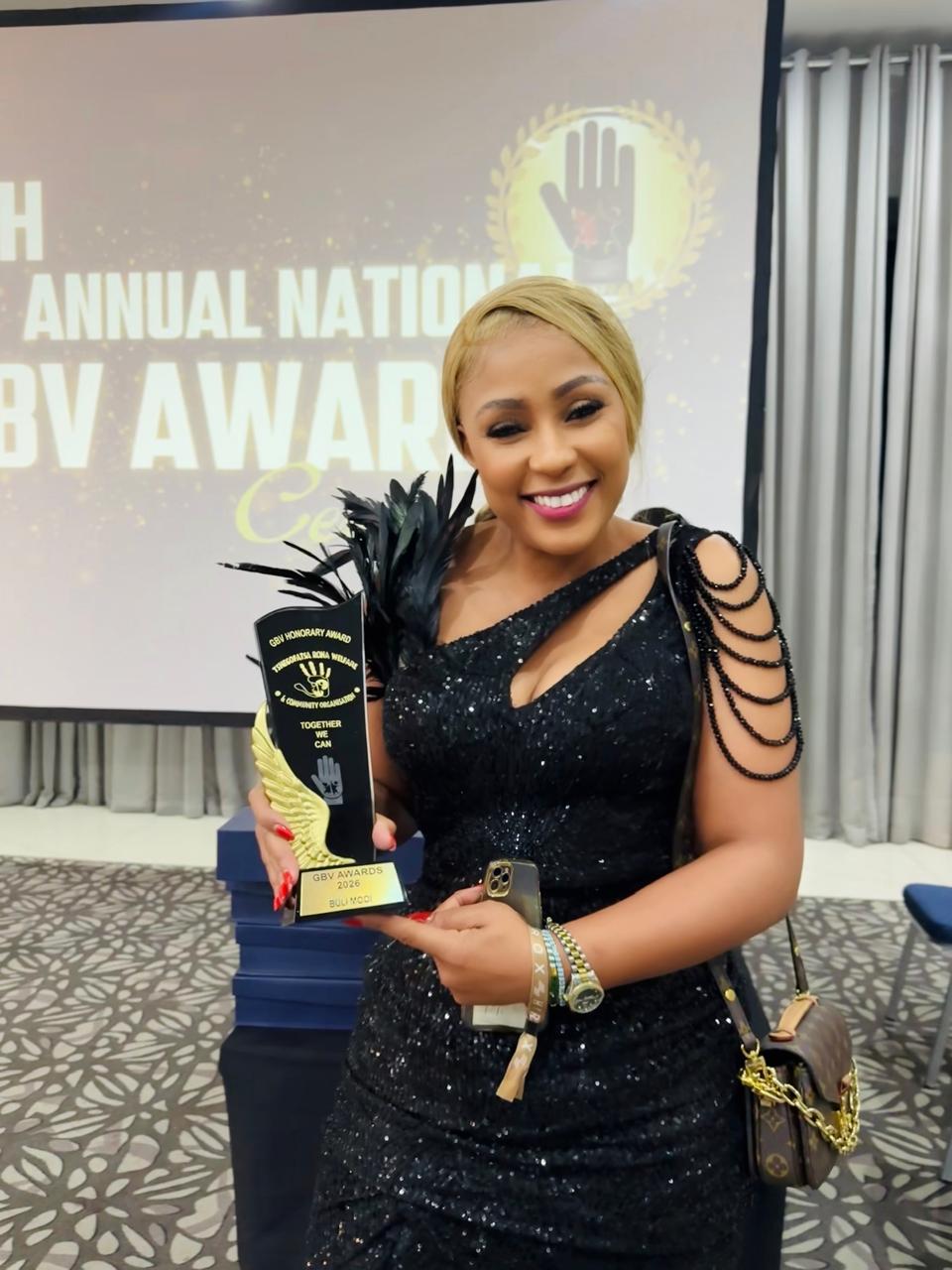 Buli with GBV Honorary Award